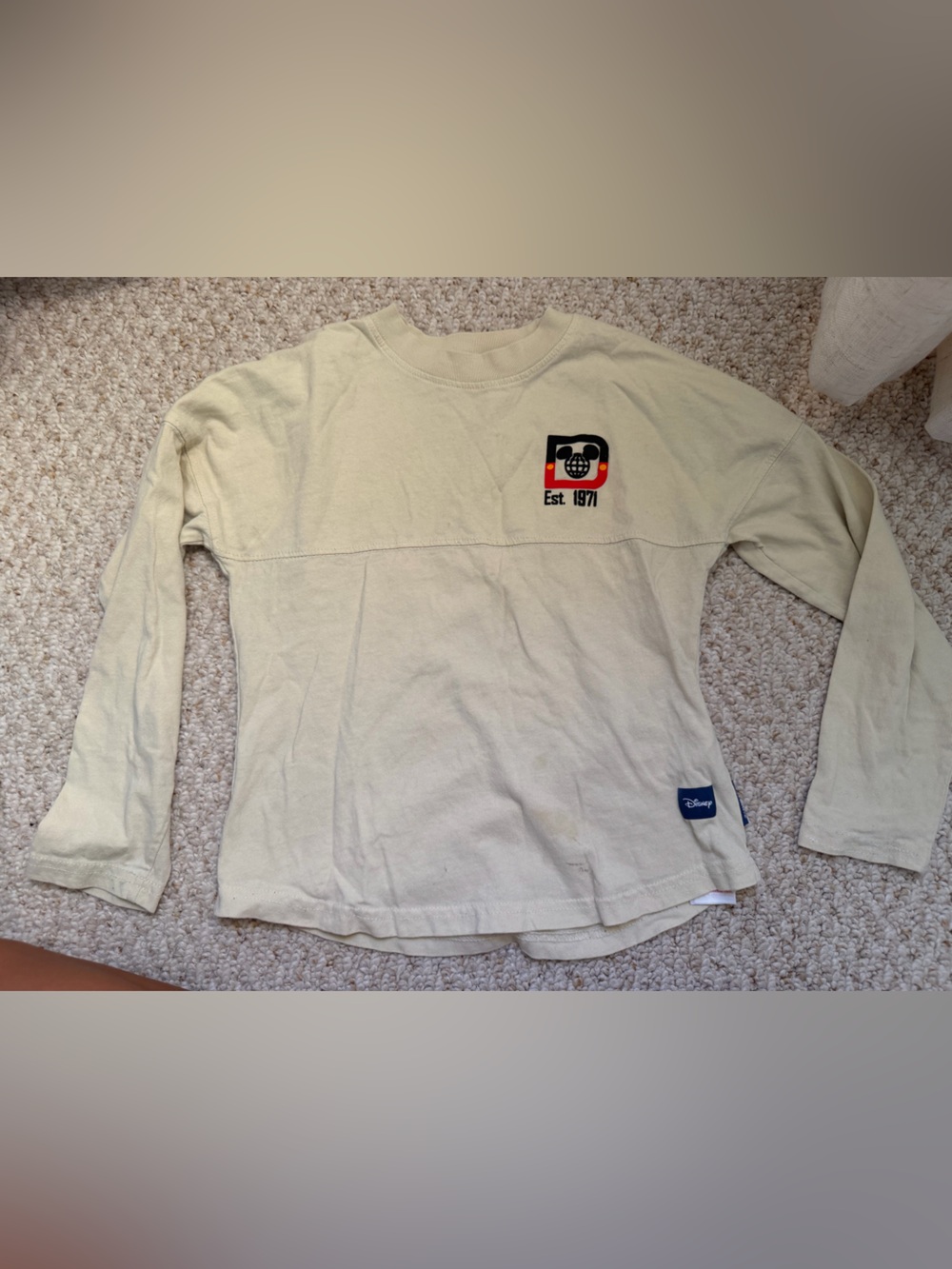 Disney Cream Long Sleeve Graphic Tee